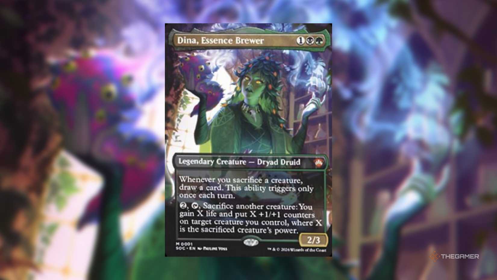 Dina, the Essence Brewer MTG card from Secrets of Strixhaven.