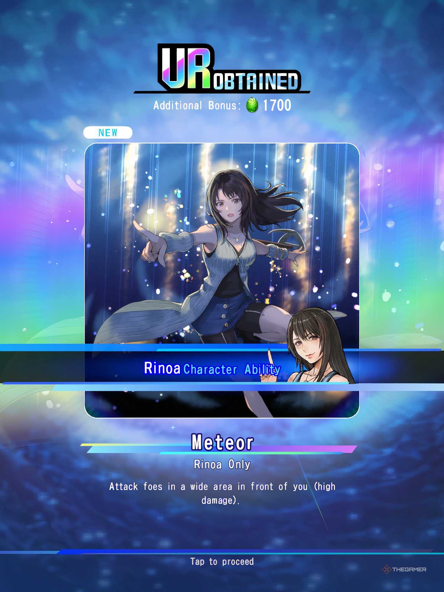 Dissidia Duellum Final Fantasy Rinoa UR Ability.