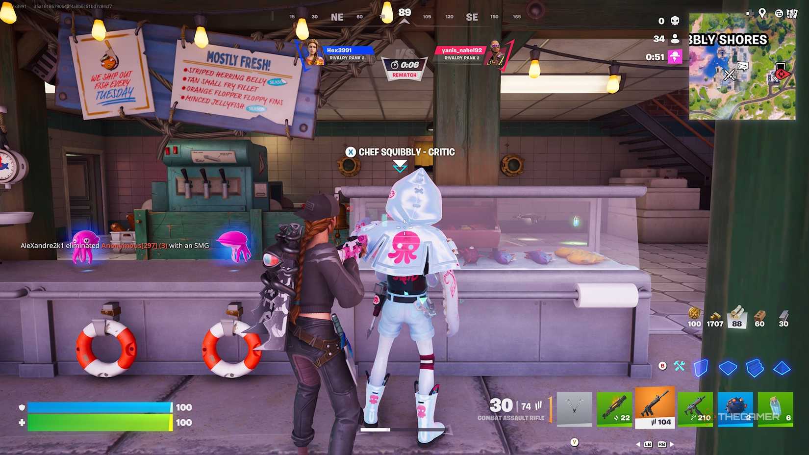 Fortnite NPC Chef Squibbly Critic.