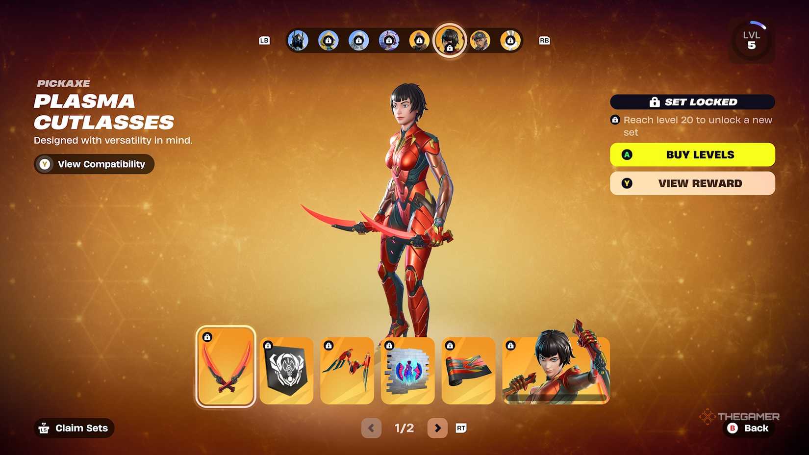 Fortnite Battle Pass page featuring The Order.