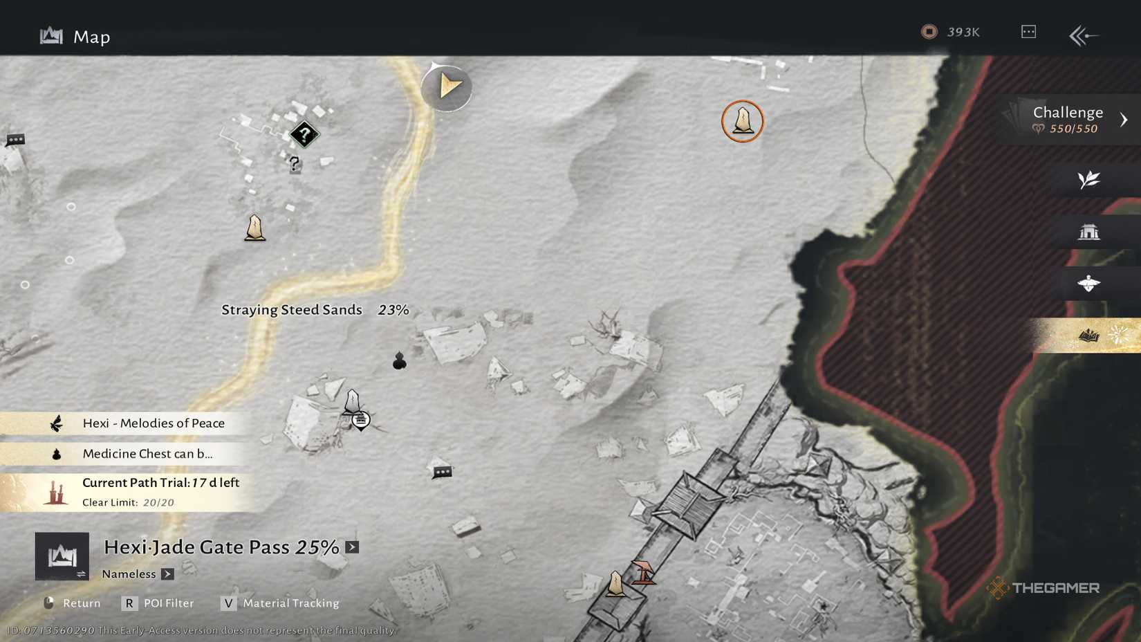 Sand border stones in windy areas.