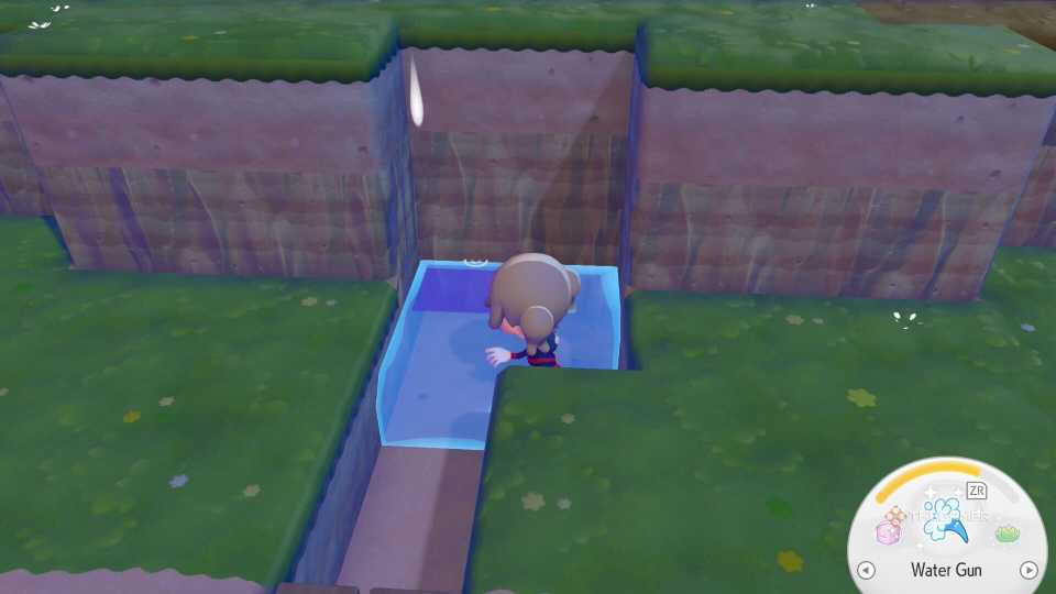 Fixing the water wheel at Pokopia.