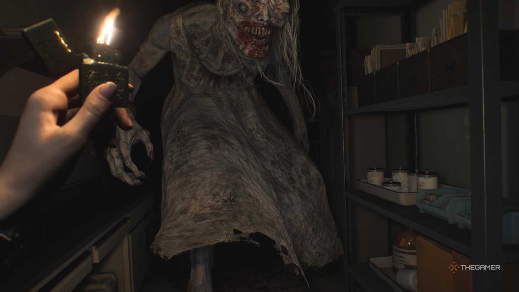 Grace meets the girl in Resident Evil Requiem.