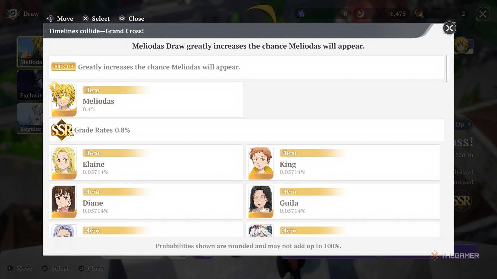 Banner rates for SSR characters in The Seven Deadly Sins: Origin.