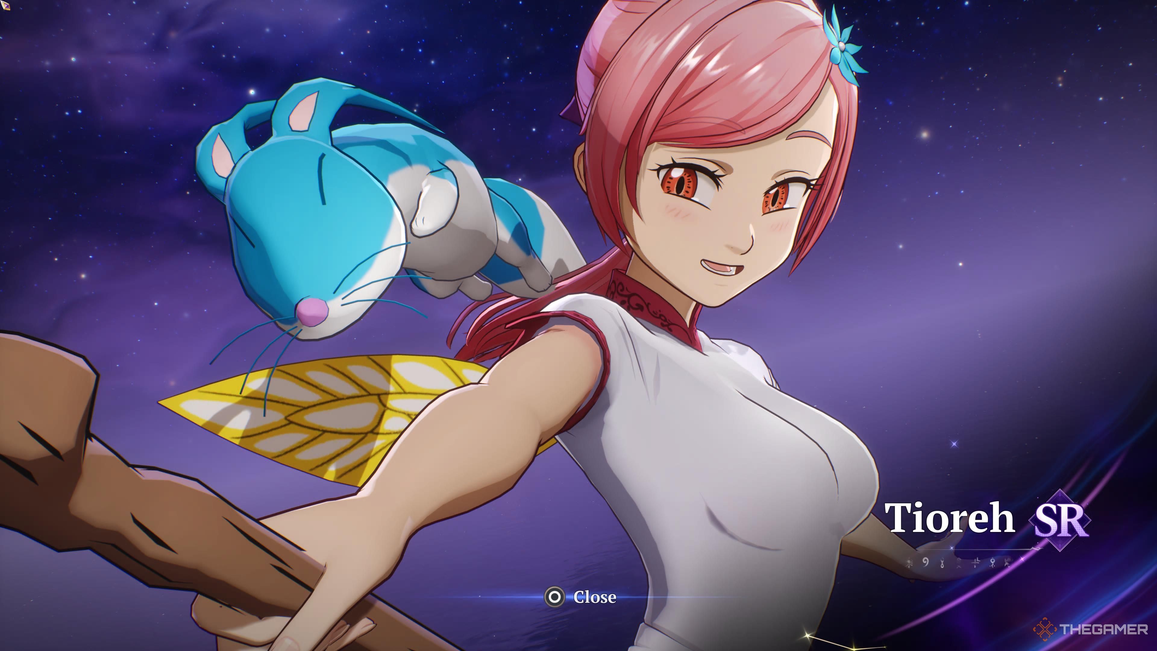 Summon Tiore from The Seven Deadly Sins Origins.