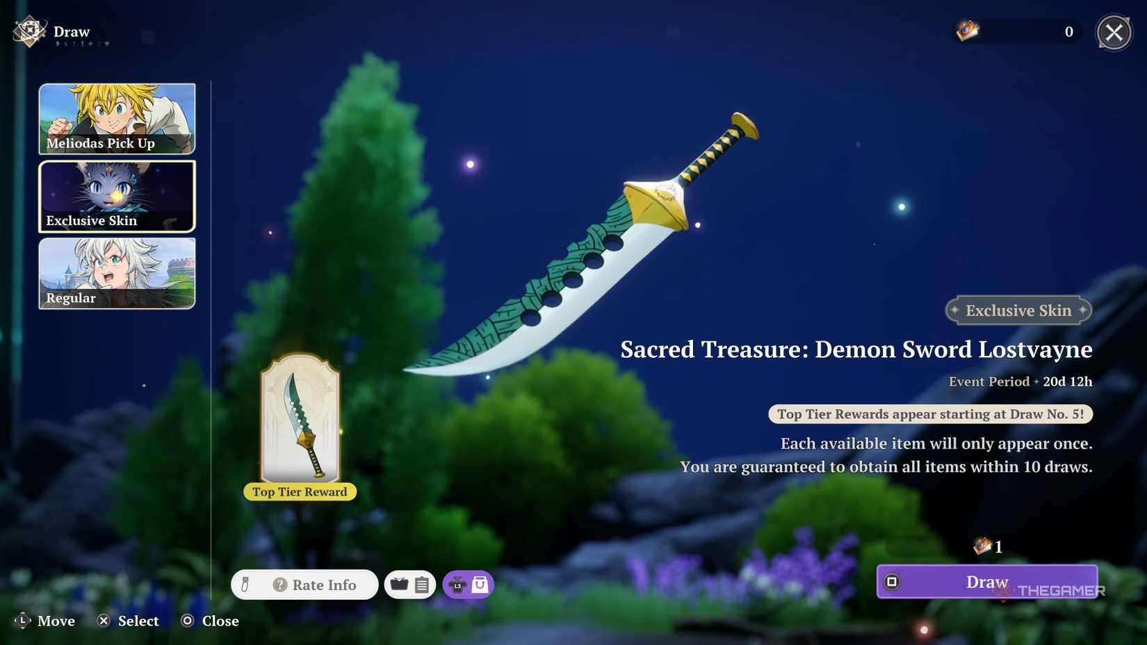 Banner Exclusive Skin in The Seven Deadly Sins: Origin.