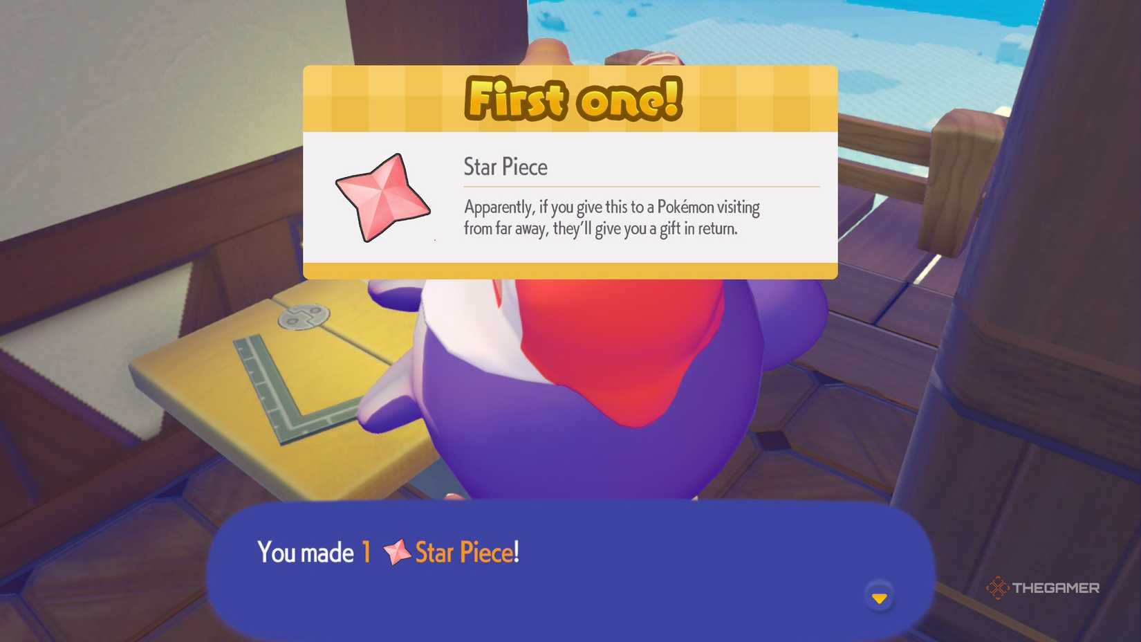 Ditto create a star in Pokemon Pokopia.