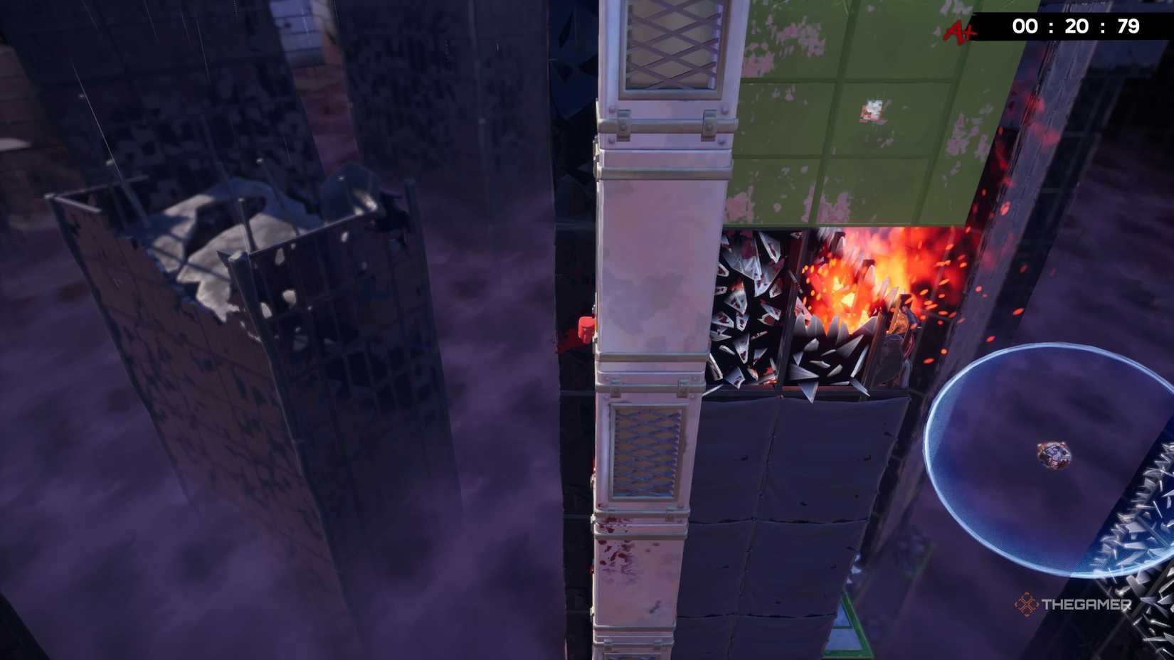 Super Meat Boy 3D's World 5 glitch.