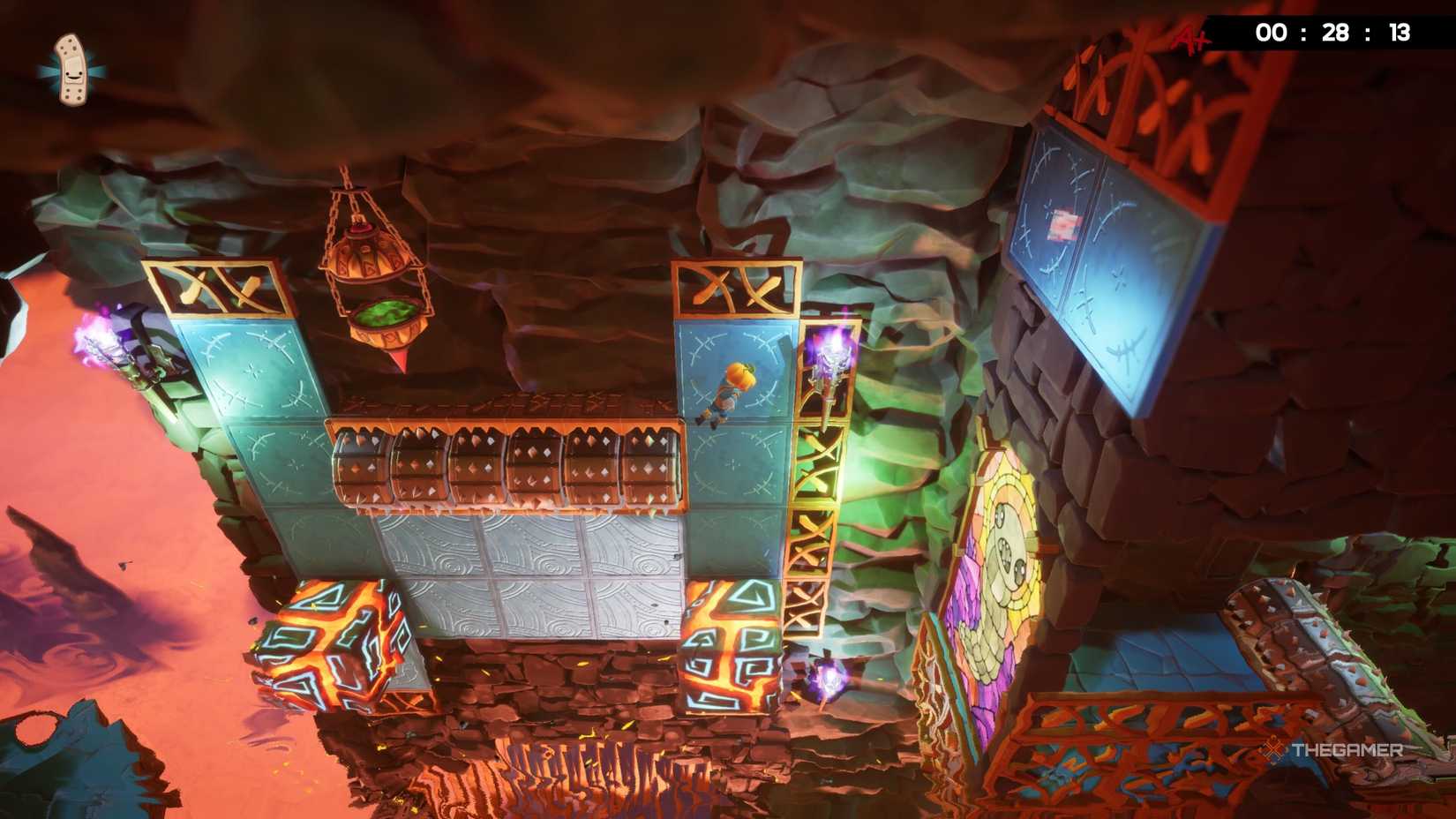 Location of the glitch in Super Meat Boy 3D's World 4.