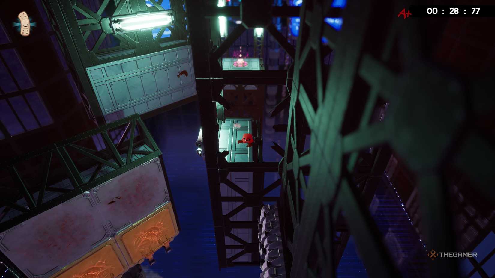 Super Meat Boy 3D's World 3 glitch.