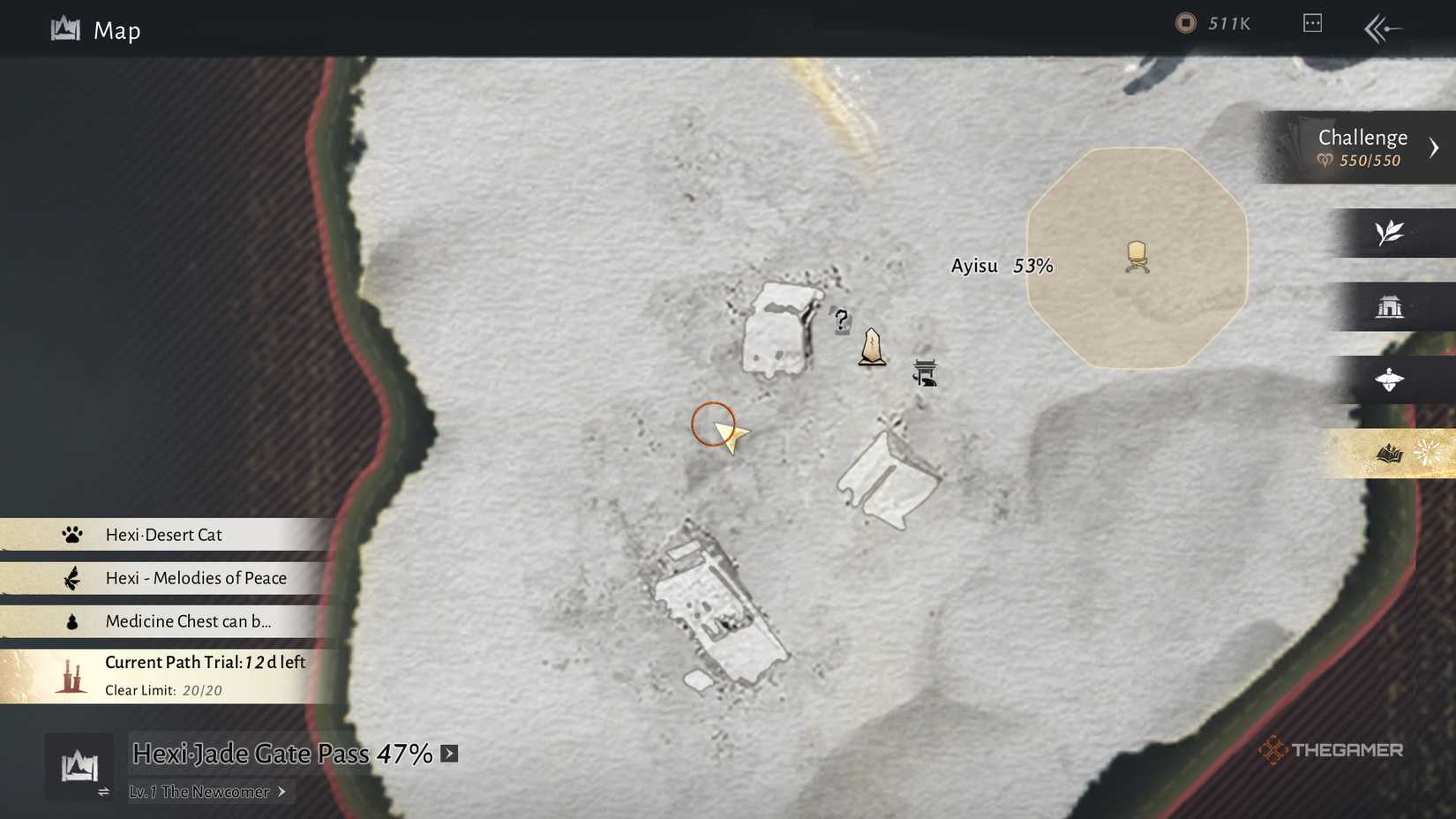 Immortal Cat's place in Where Winds Meet.