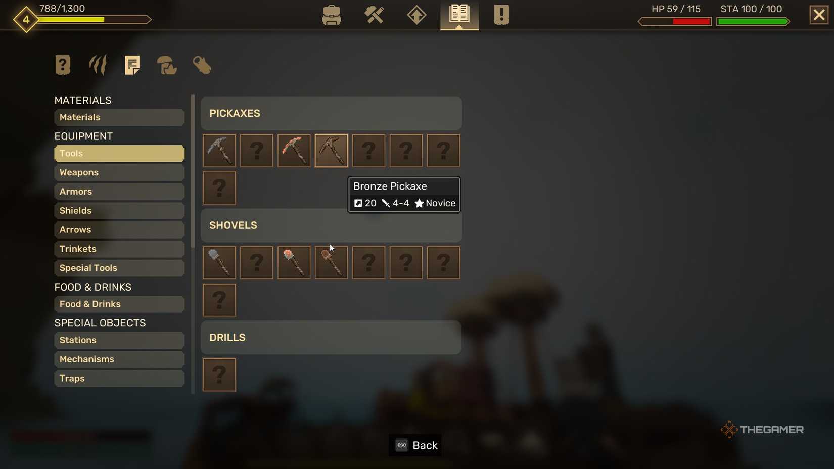 Info on Bronze tools in Everwind.