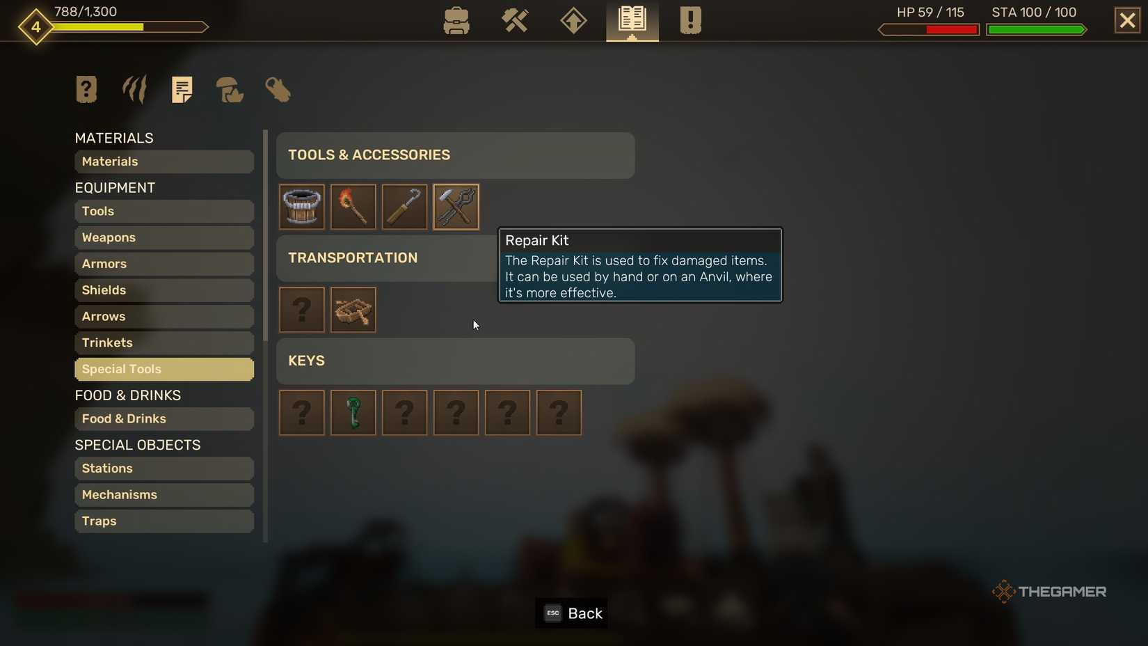 Info on Repair Kits in Everwind.