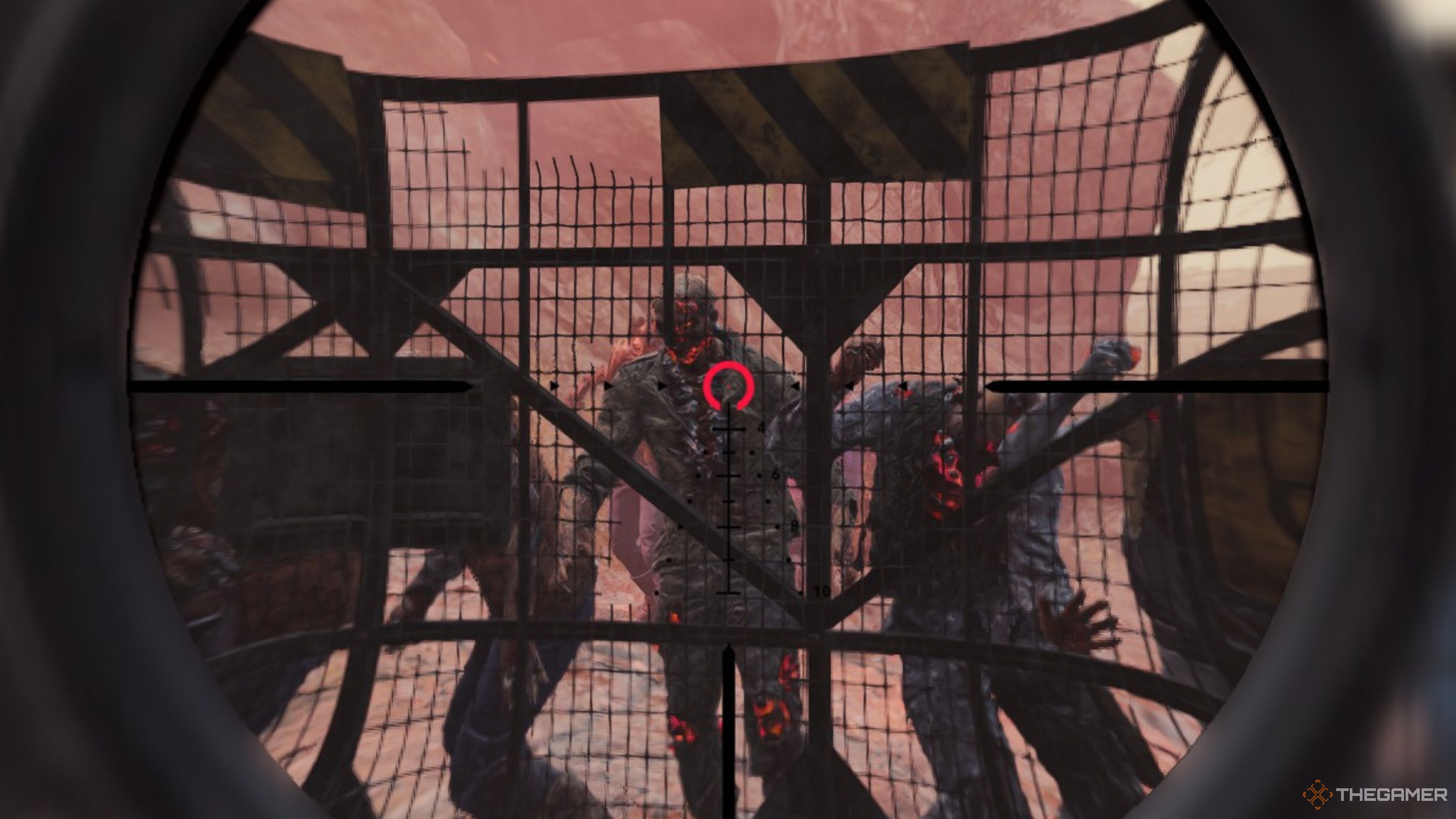 Looking down on snipers in Toxic Commando.