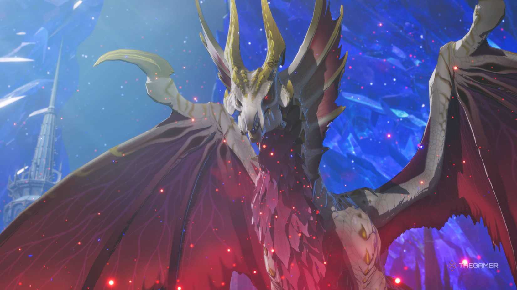 Malzeno in Serathis in Monster Hunter Stories 3.