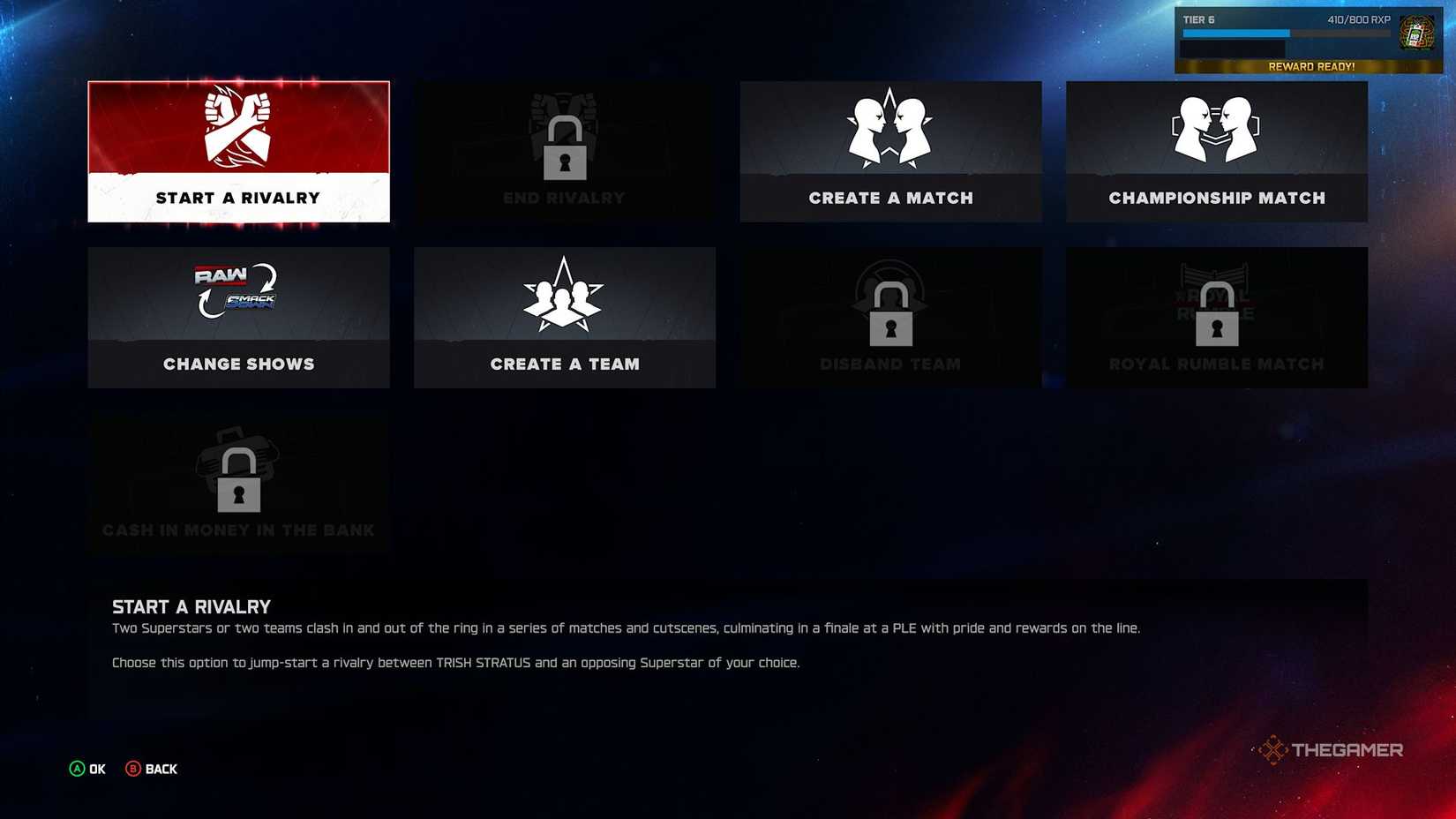 Manage Superstar menu in WWE 2K26.