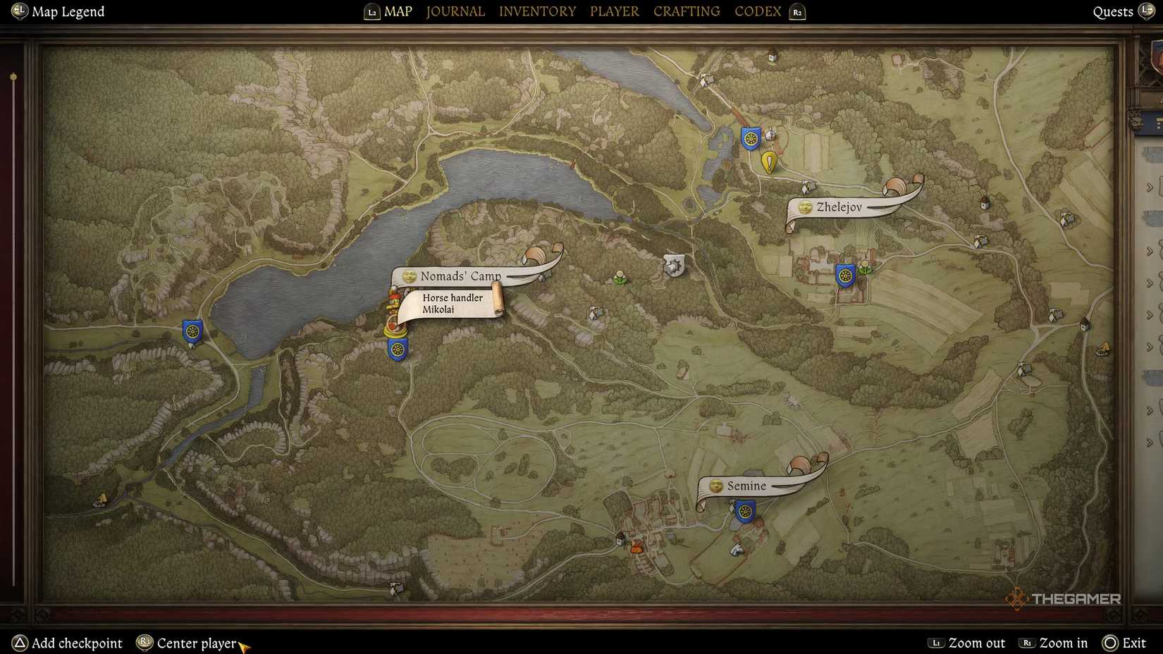 Map of Horse Handler Mikolai - Kingdom Come Deliverance 2.