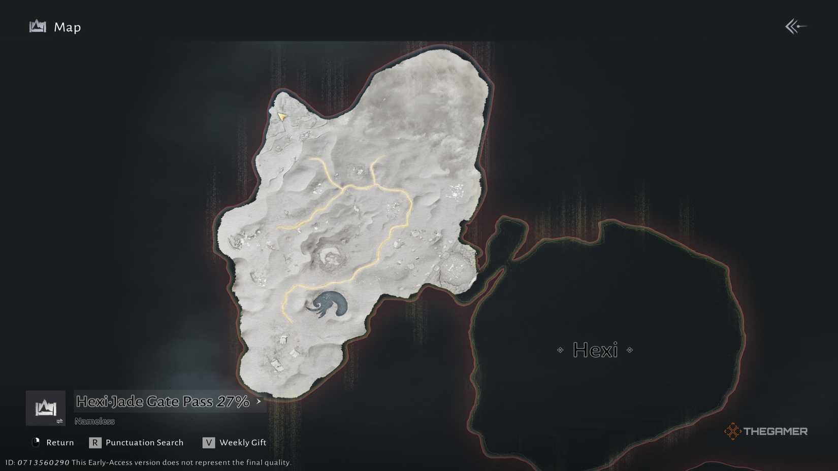 Map of Jade Gate Pass where the wind is found.