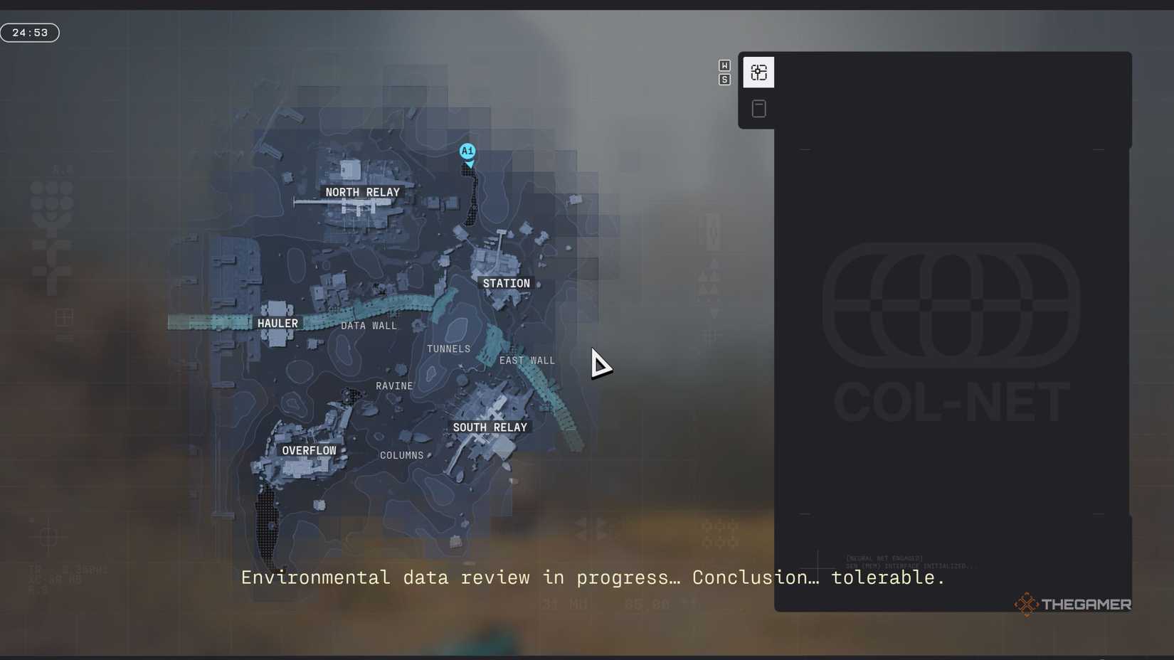 Marathon perimeter map screen.