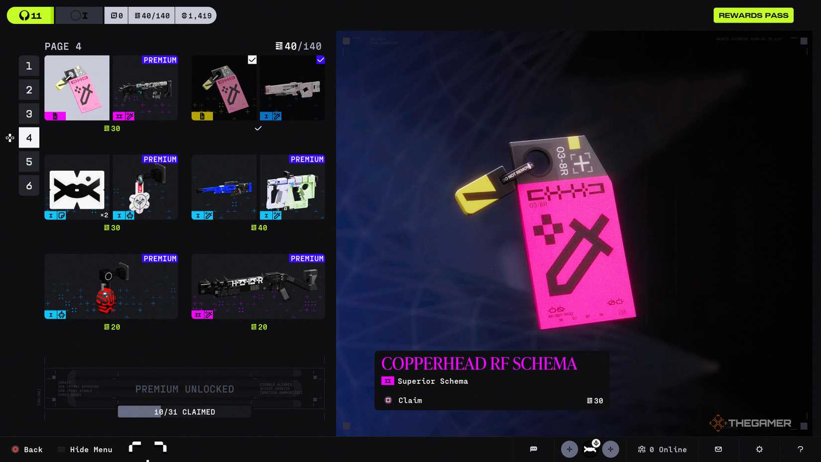 Every Reward In Marathon's First Season Battle Pass