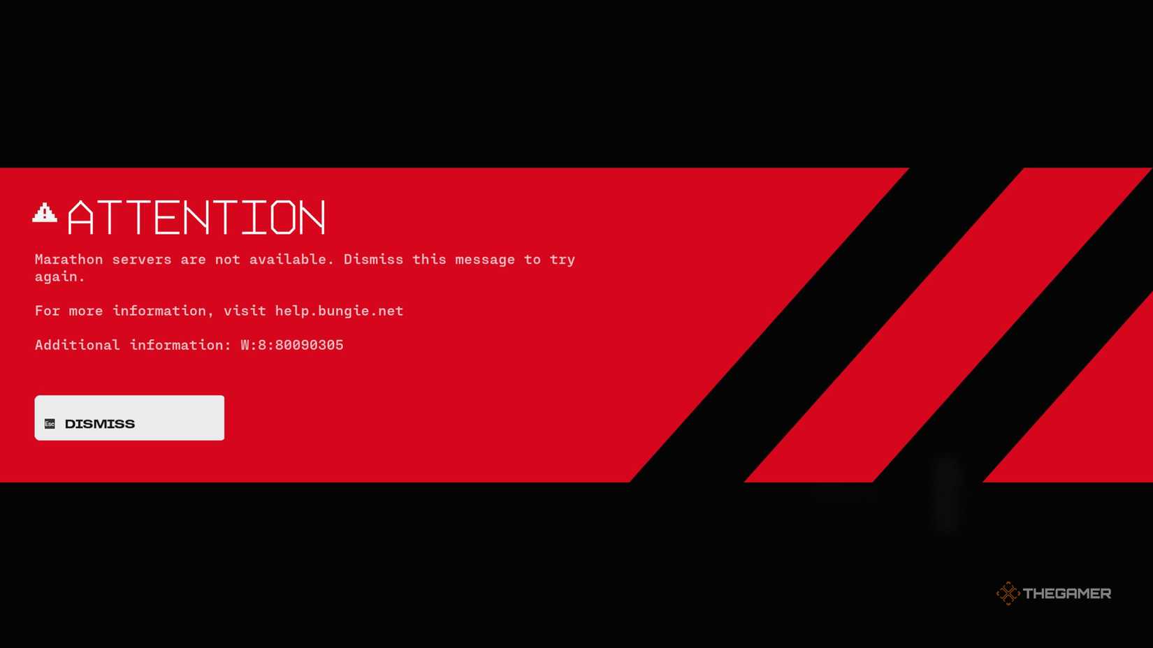 Marathon servers are not available bug.