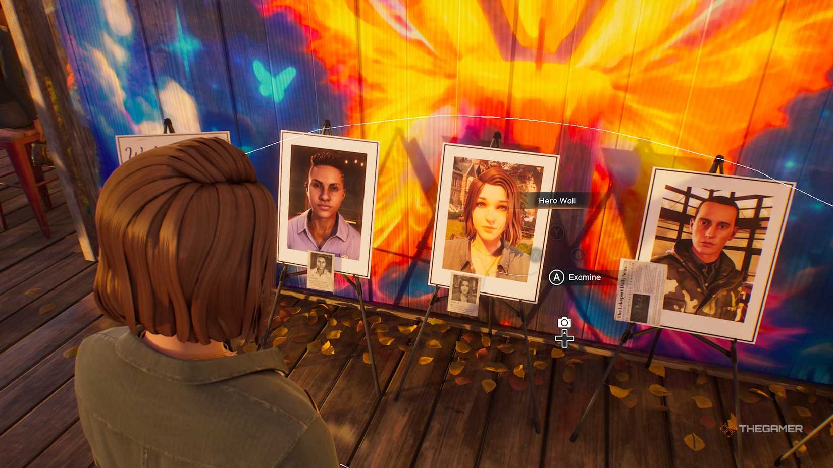 It's a strange reunion as Max looks at the wall of heroes in his life.