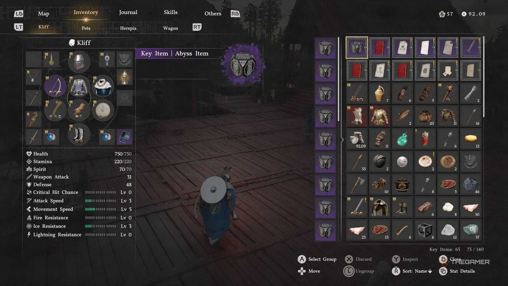 Myurdin gear prepration in Crimson Desert.