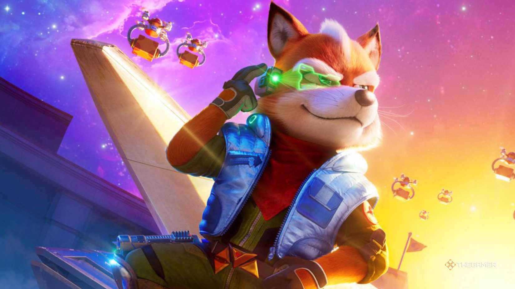 Star Fox in the Mario Galaxy movie.