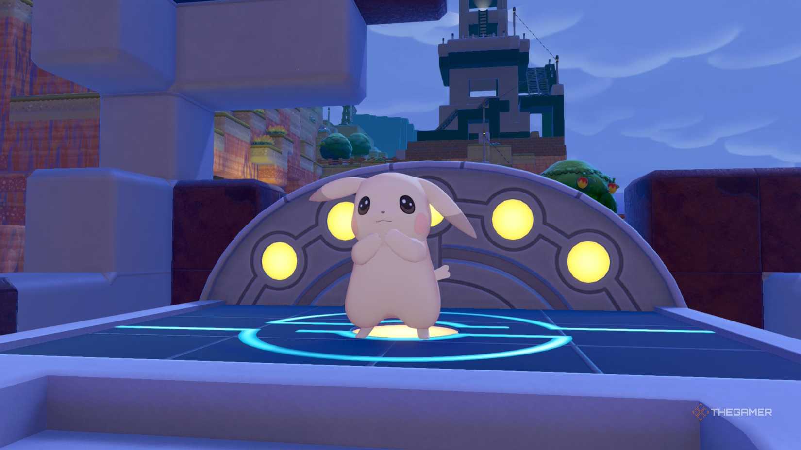 Pikichu is charging in Pokemon Pokopia