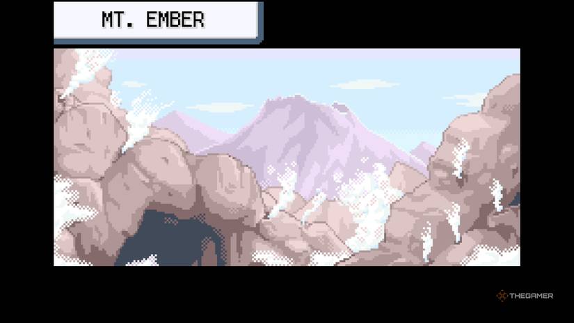 Introduction of Mt Ember in Pokemon FireRed & LeafGreen.