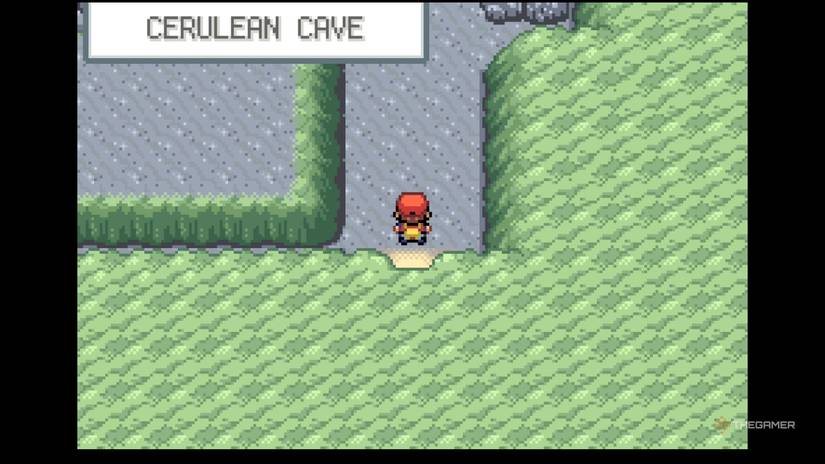 Cerulean Cave first floor in Pokémon FireRed & LeafGreen.