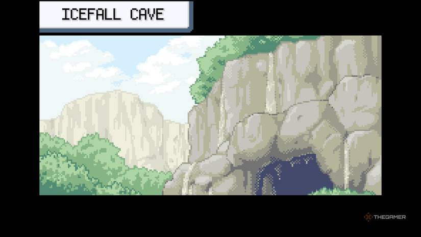 Icefall Cave Entrance in Pokémon FireRed & LeafGreen.