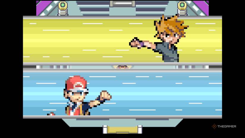 Red Vs Champion Blue in Pokemon FireRed & LeafGreen.