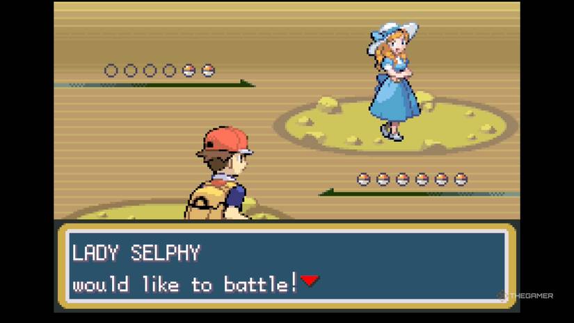 Selfie battle in Pokemon FireRed and LeafGreen.