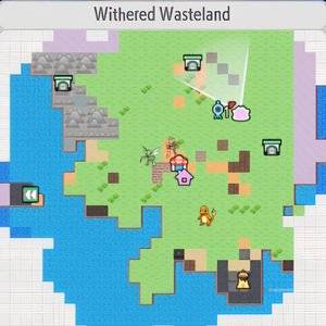 Location in Pokemon Pokopia Magazine Withered Wasteland 4.