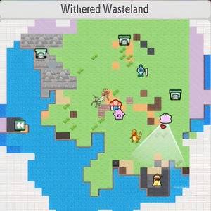 Location in Pokemon Pokopia Magazine Withered Wasteland 6.