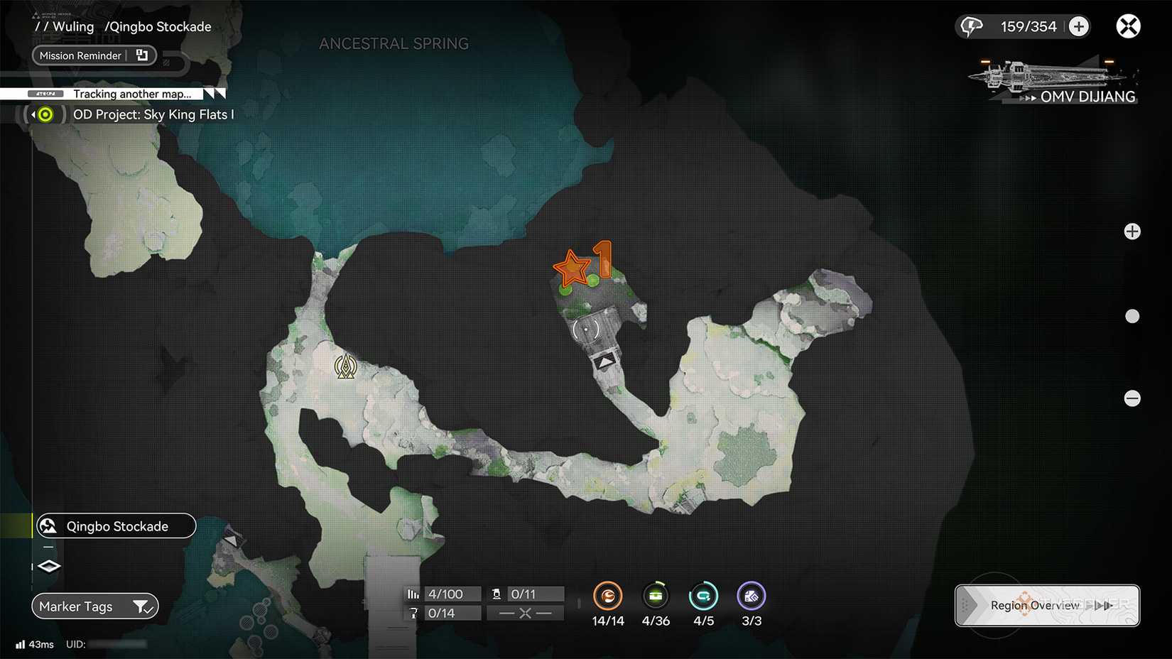 Aurylene places in Qingbo Stockade - Ancestral Spring in Arknights: Endfield.