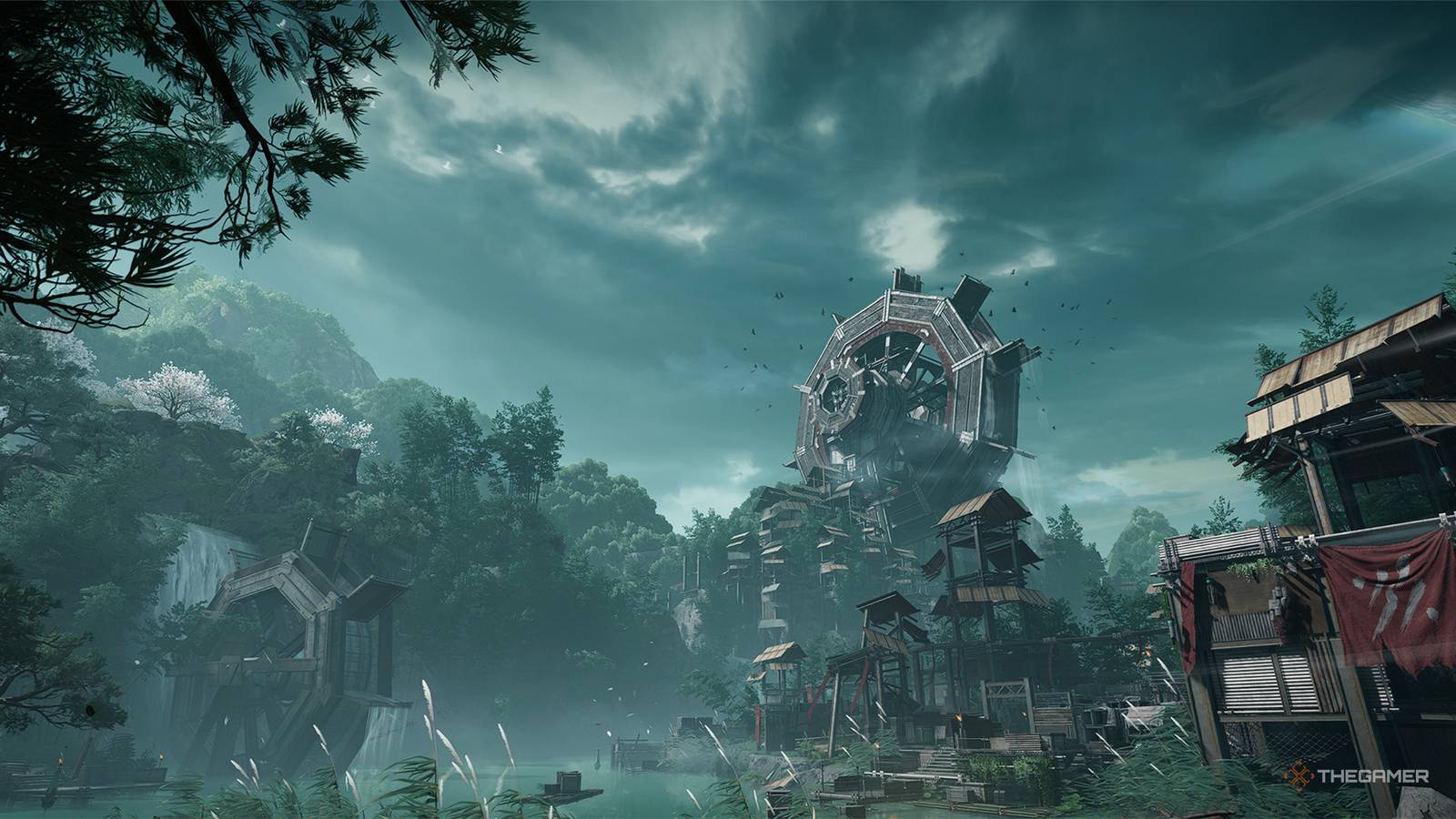 The Water Wheel in Qingbo Stockade in Arknights: Endfield.