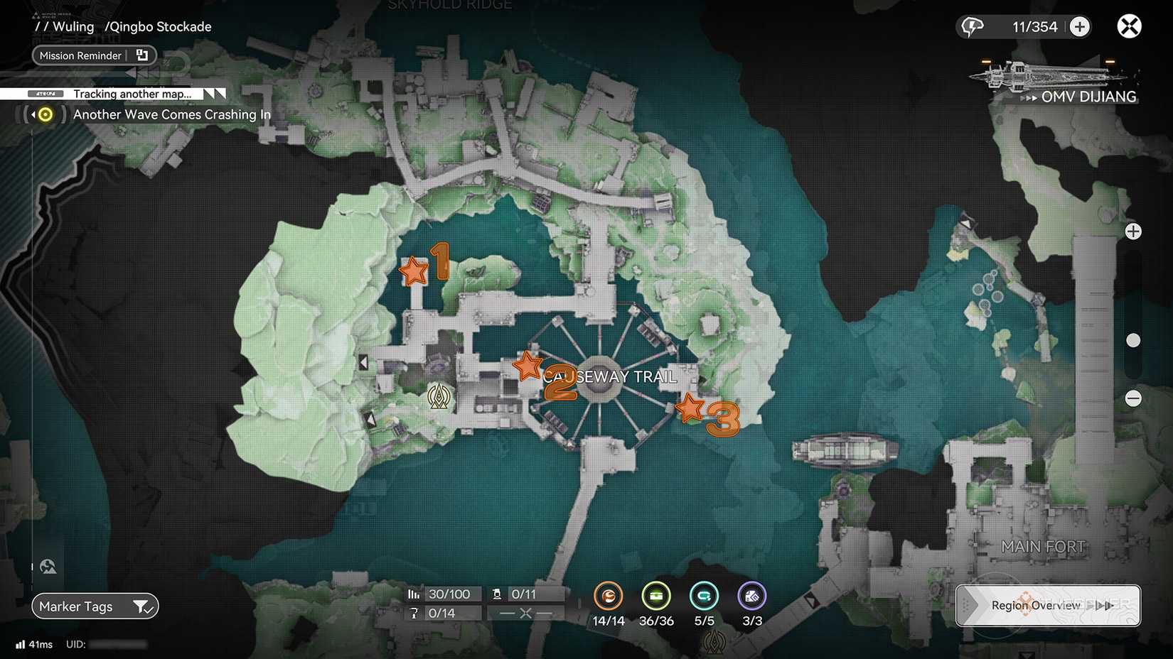 Chest Locations in Qingbo Stockade - Causeway Trail in Arknights: Endfield.