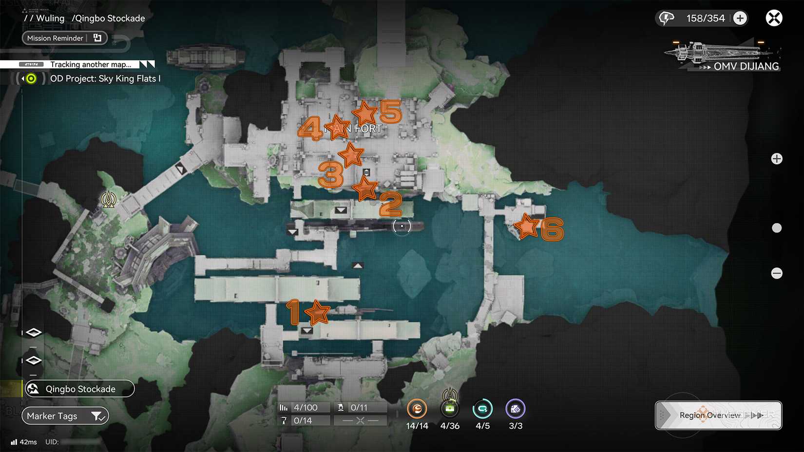 Aurylene places in Qingbo Stockade - Main Fort in Arknights: Endfield.