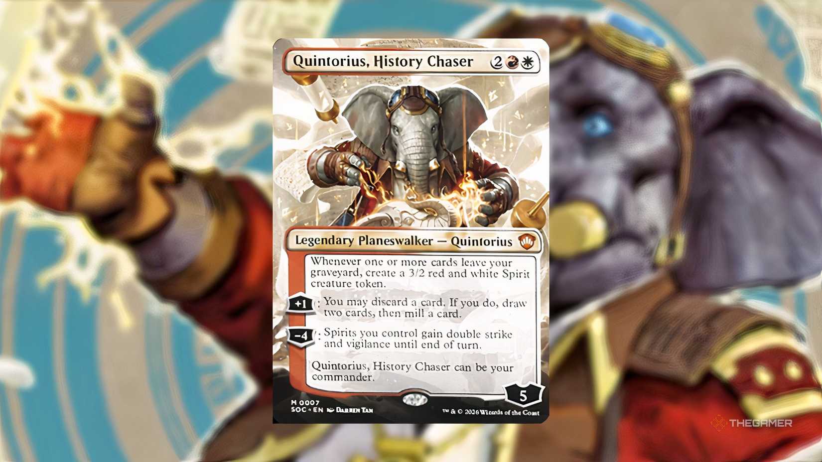 Secrets of Quintorius Histroy Chaser MTG Strixhaven Lorehold Spirit Commander.