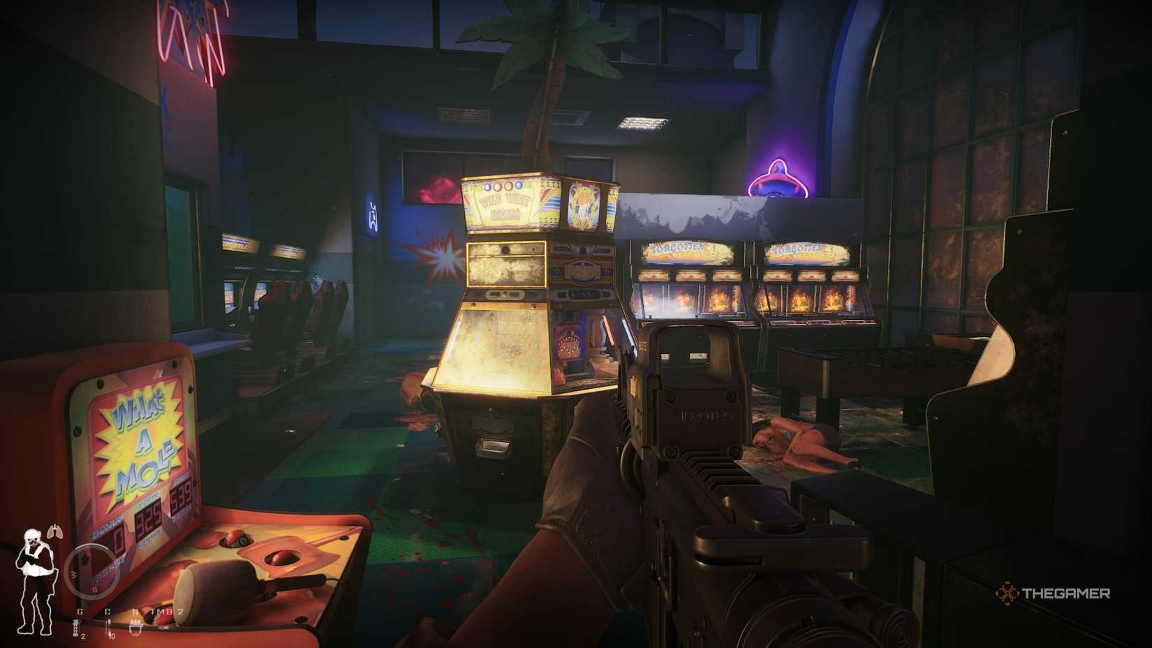 Aim for a locker in an arcade in Ready or Not.