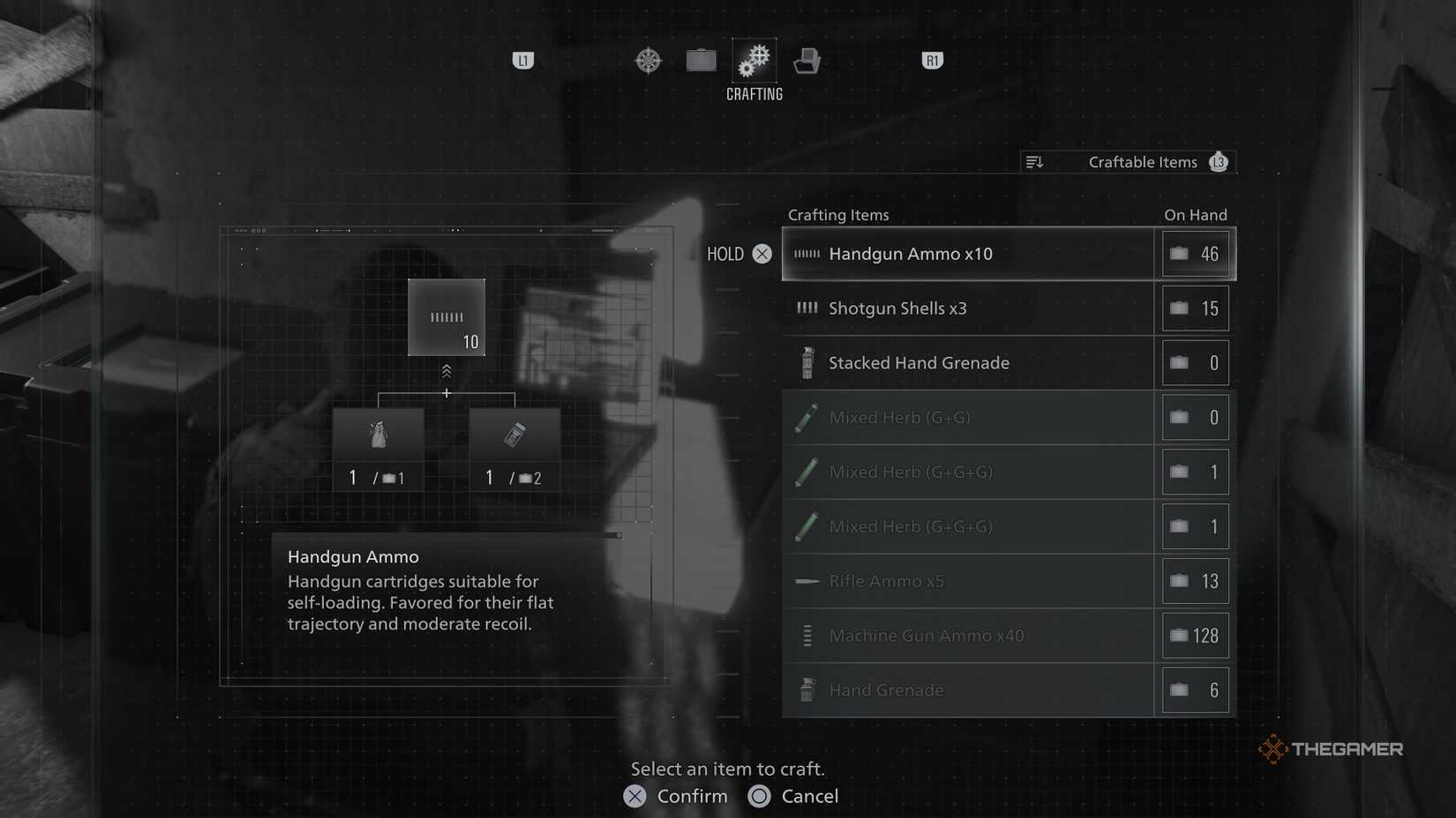 These are all items that can be crafted with Leon in Resident Evil Requiem.