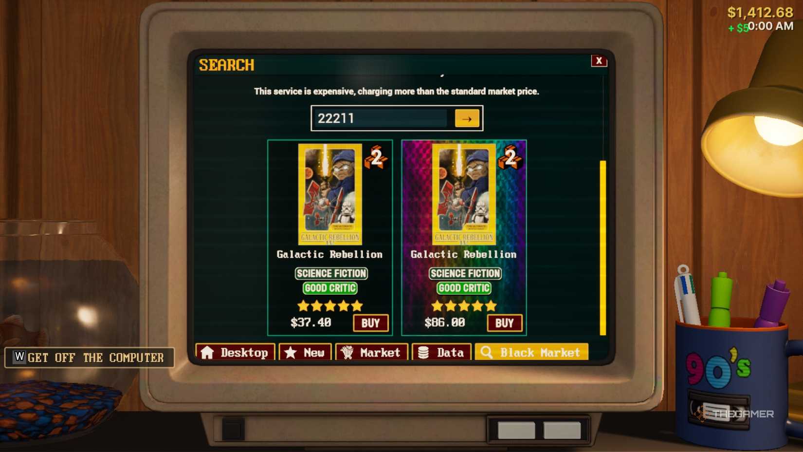 Retro Rewind to buy videos on the black market via SKU code.