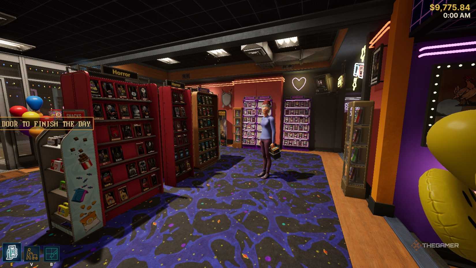 Retro rewind store layout.