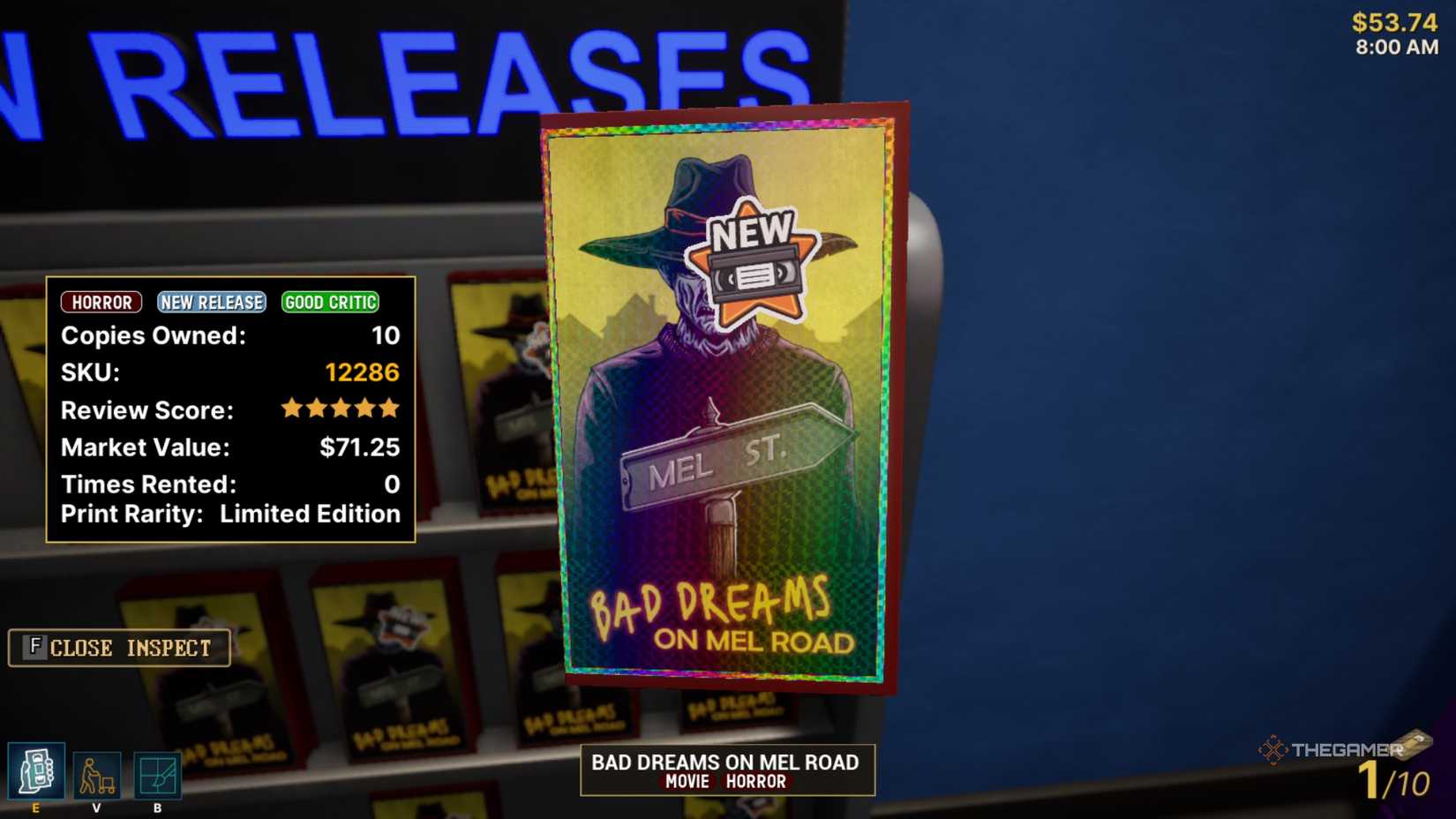 Retro Rewind Bad Dreams by Mel Road VHS.