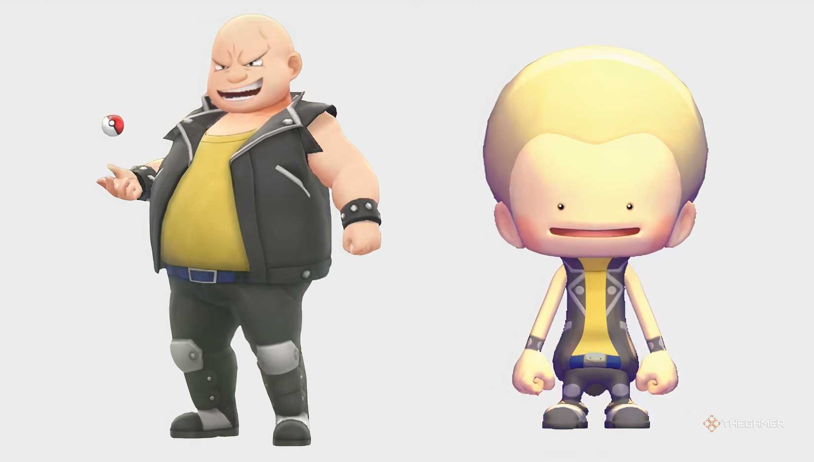 Roughneck outfit and trainer in Pokemon Pokopia
