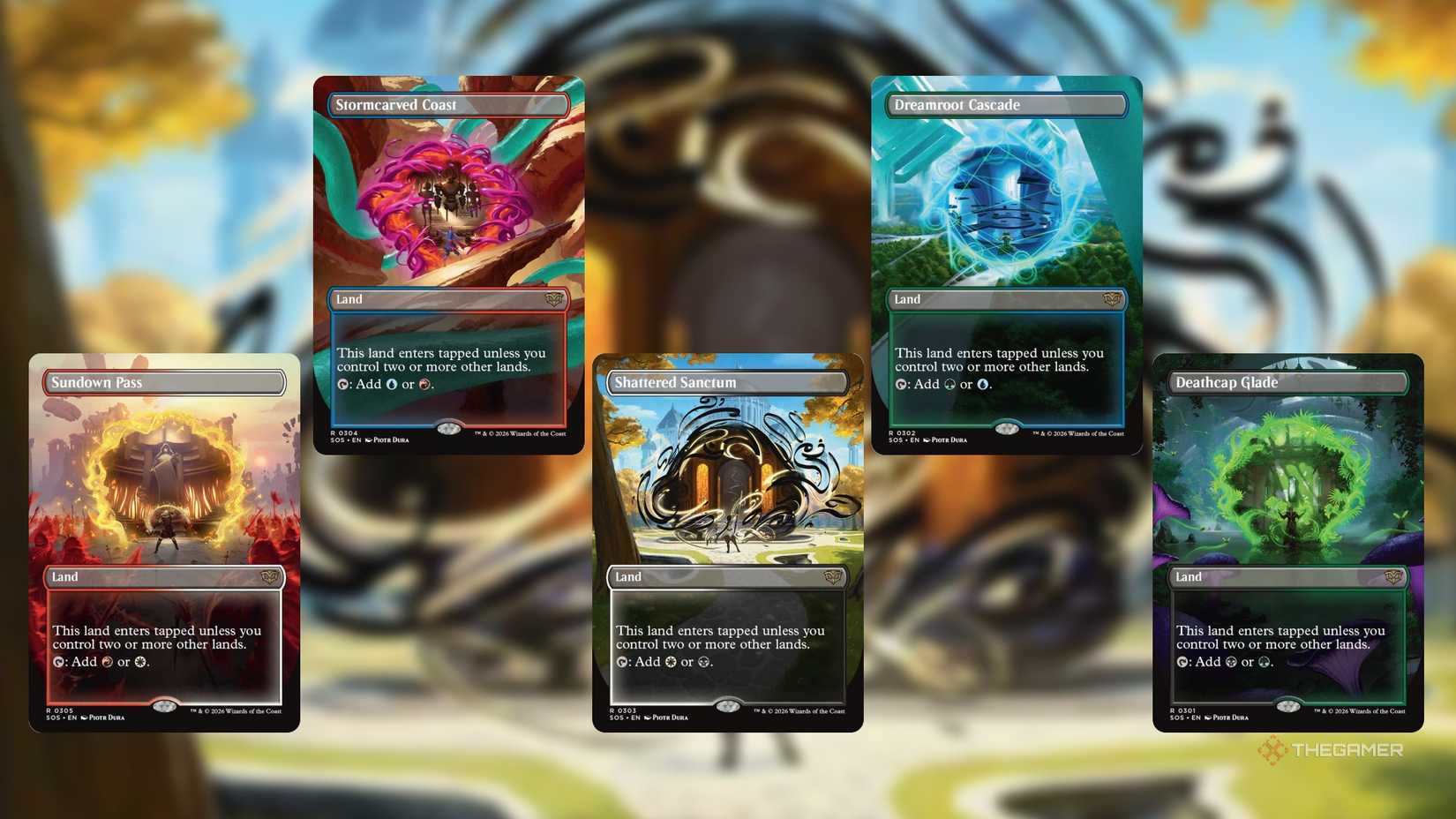 Secrets of Strixhaven MTG Portal Lands.