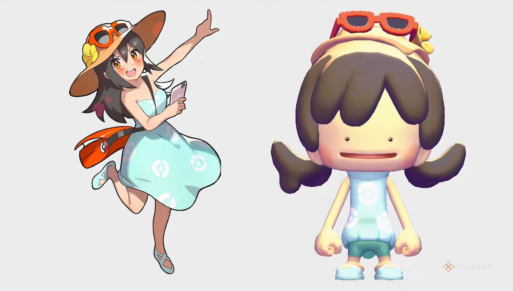Sightseer outfit and trainer in Pokemon Pokopia