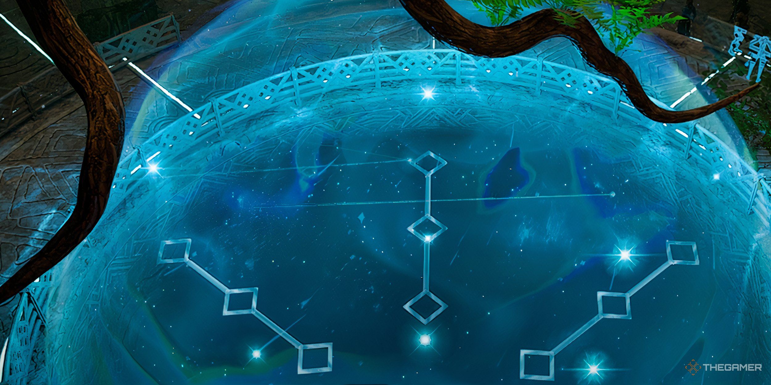 Solasta 2 is a blue mana sphere with a constellation inside.